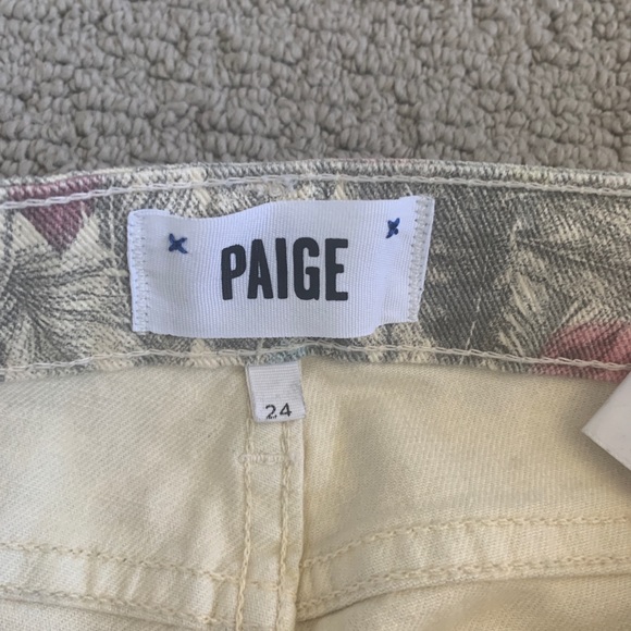 NWT Paige Feathers Cut Off Shorts sz 24 - Picture 4 of 4